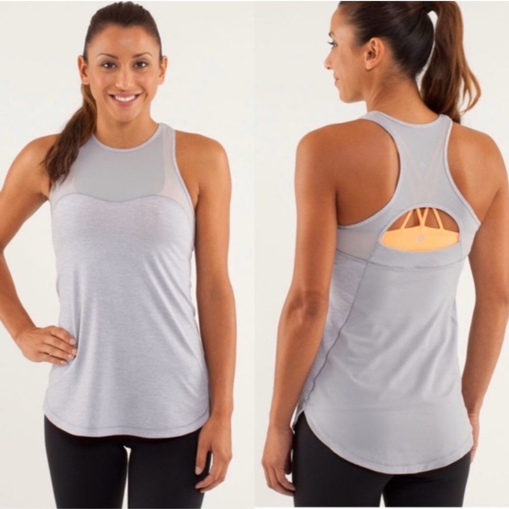 Lululemon Right Round Tank Top 6/8? Silver Slate✨